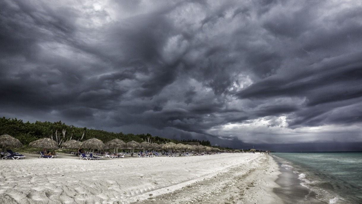 Tormenta en Varadero.