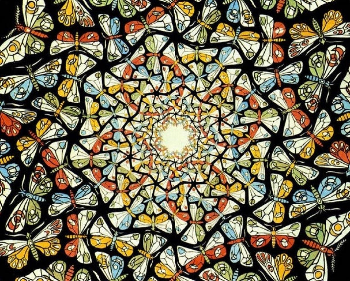 M. C. Escher, 'Mariposas'.