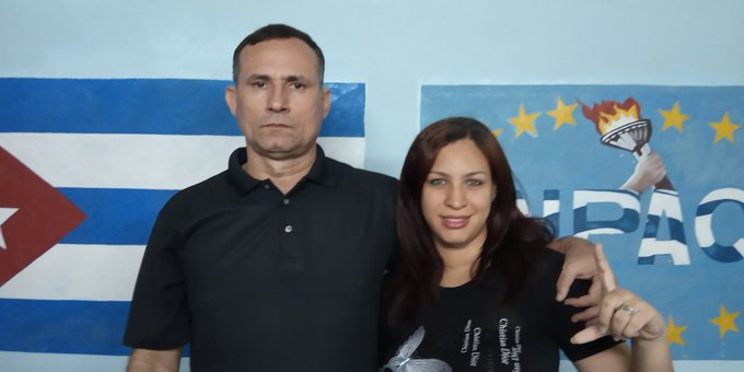 José Daniel Ferrer y Nelva Ismarays Ortega.