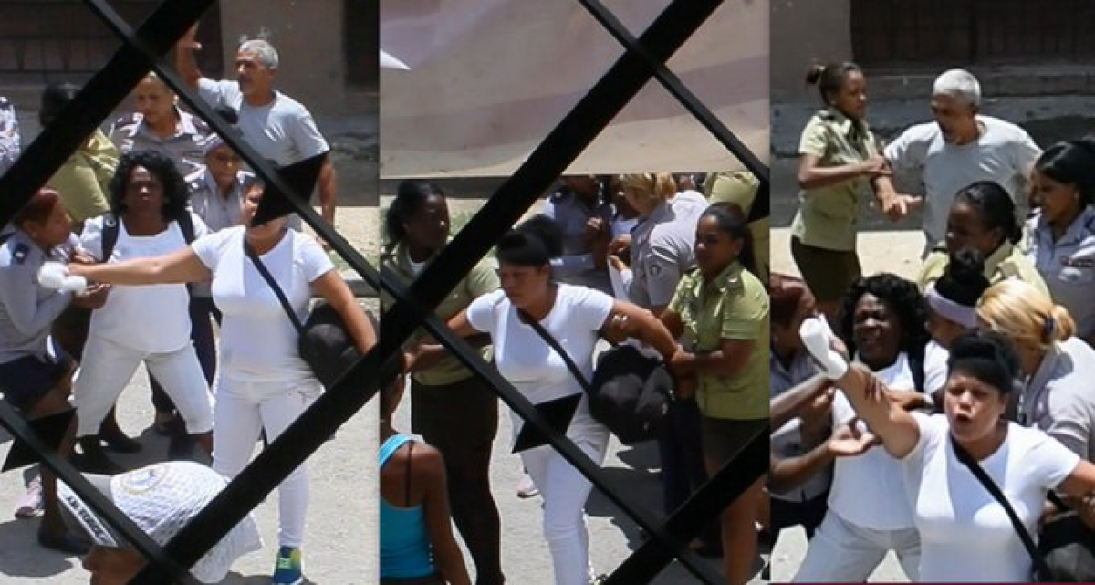 Arrestos de las Damas de Blanco el domingo 25 de agosto.