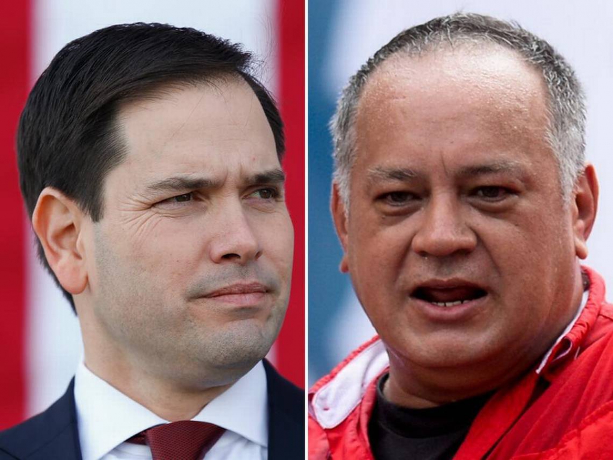 Marco Rubio y Diosdado Cabello.
