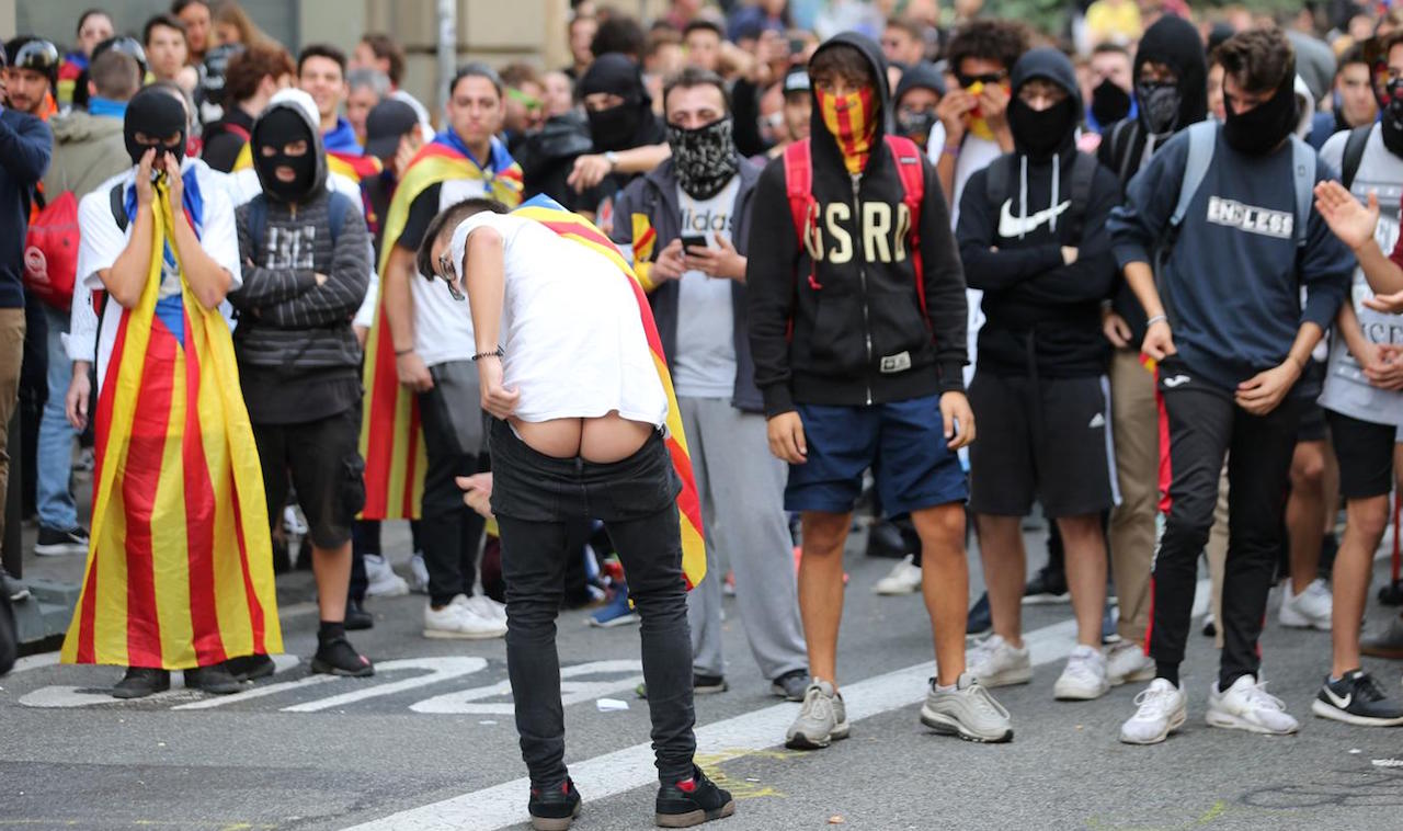 Protestas en Barcelona.