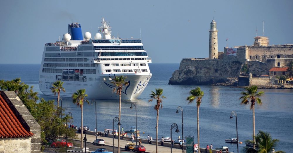 El primer crucero en entrar a La Habana en más de 50 años, en mayo de 2016.