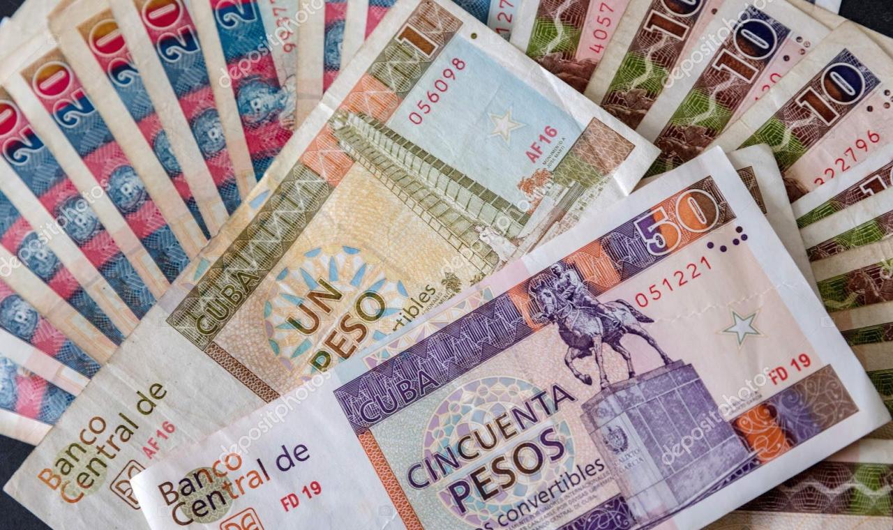 Billetes de pesos convertibles cubanos (CUC)