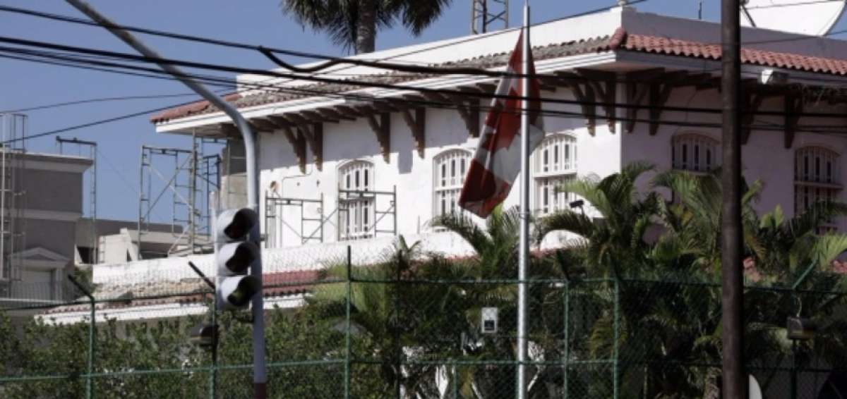 La embajada de Canadá en La Habana. 