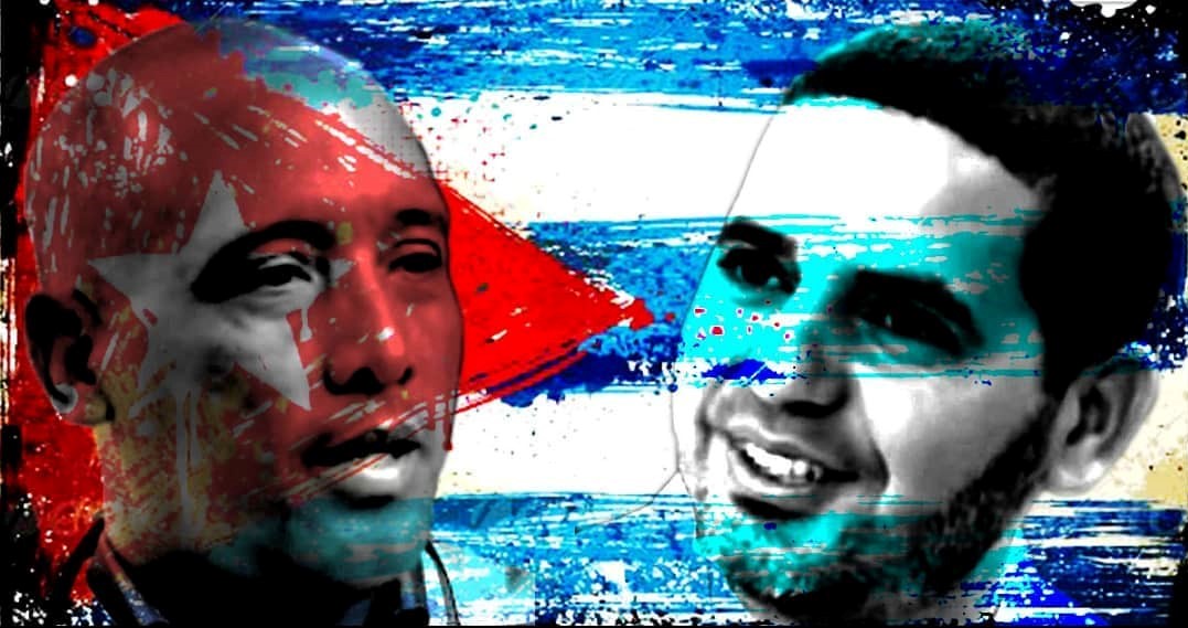 Imagen con el rostro de los médicos cubanos secuestrados en Kenia.