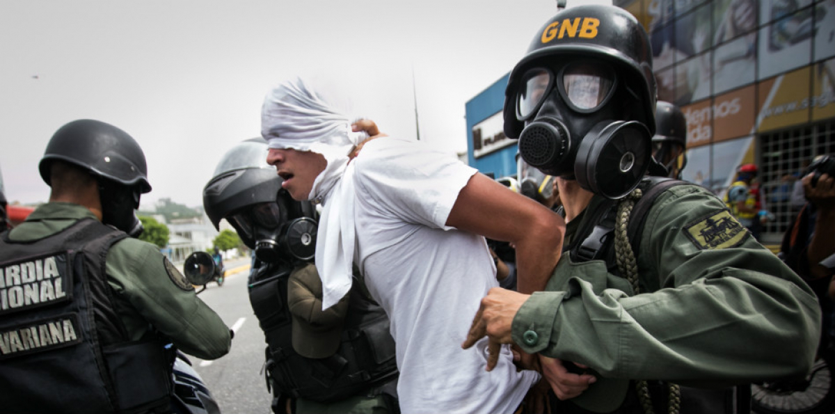 Represión en Venezuela. 