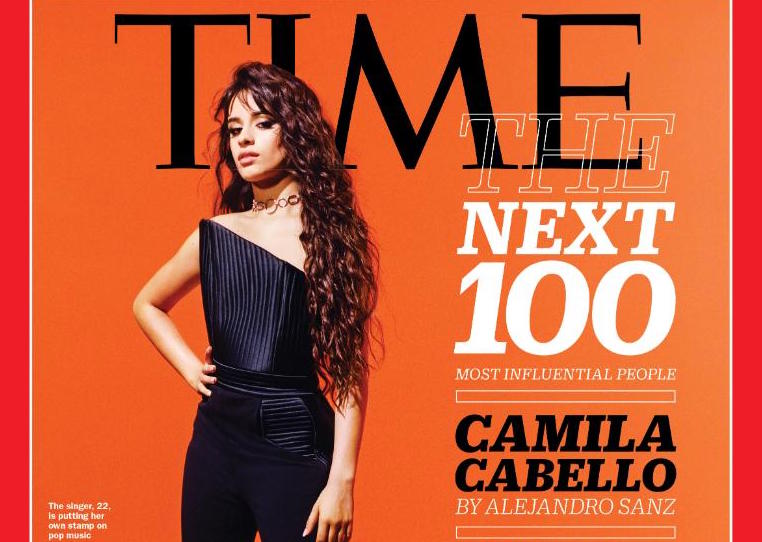 La cantante cubana Camila Cabello en la portada de 'Time'.