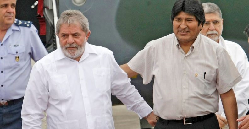 Lula y Evo Morales.