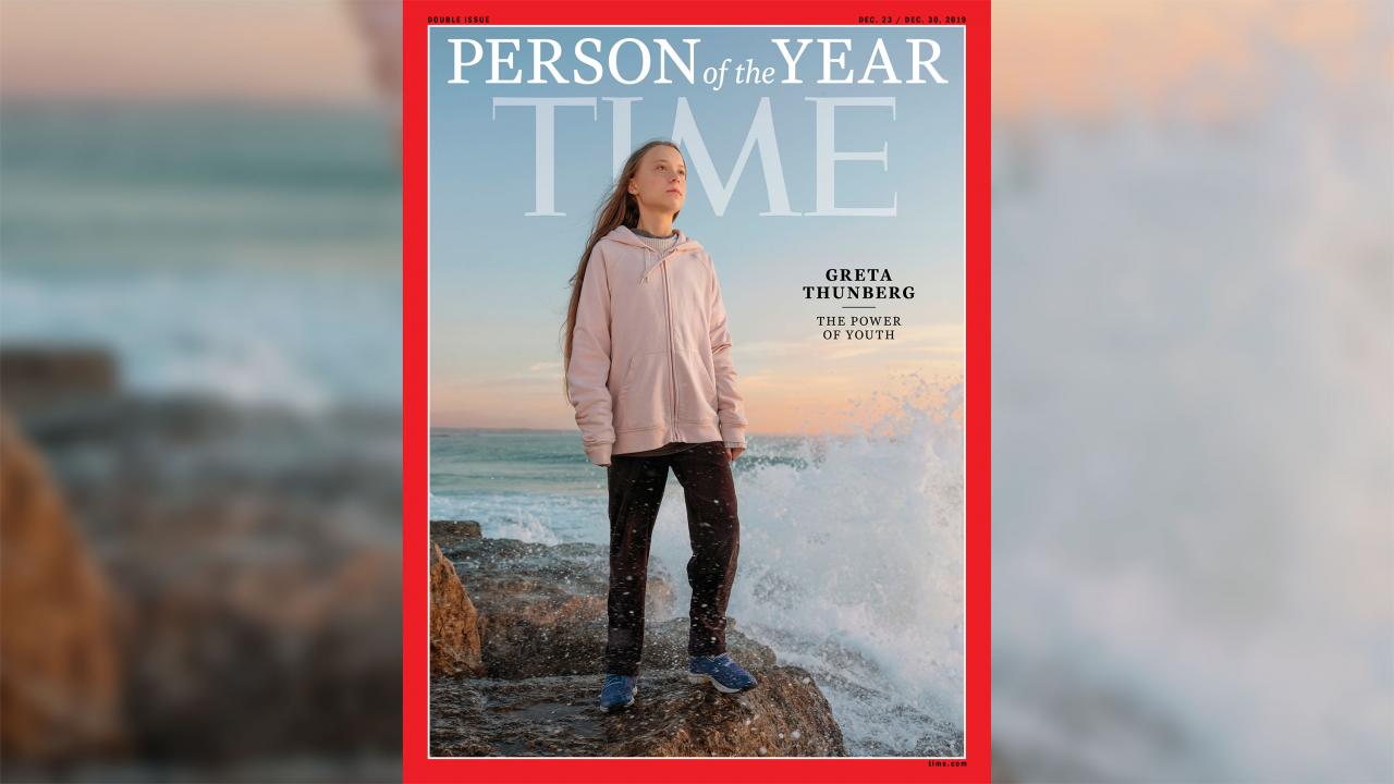 Greta Thunberg, persona del año para la revista 'Time'.