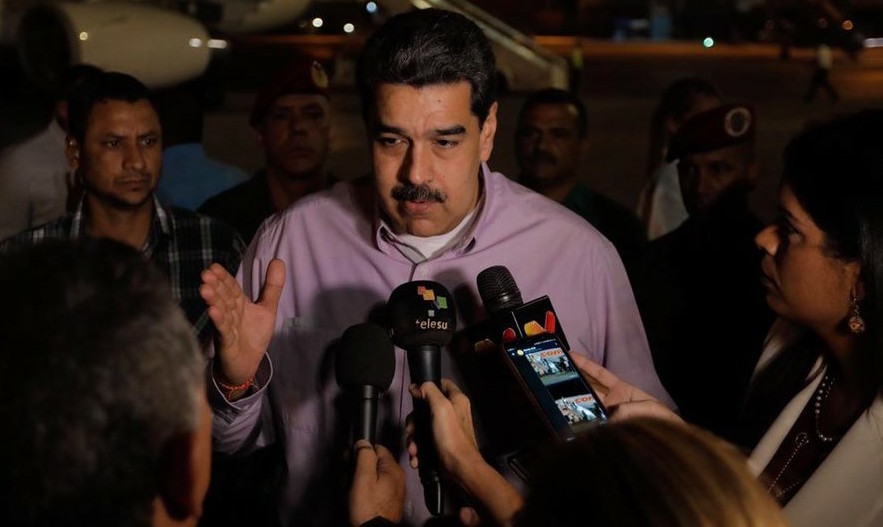Nicolás Maduro, a su llegada a La Habana.