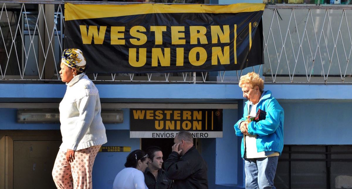 Western Union office in Havana. 