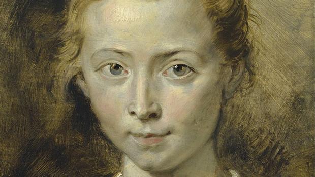 Detalle de uno de los retratos de su hija hechos por Rubens.