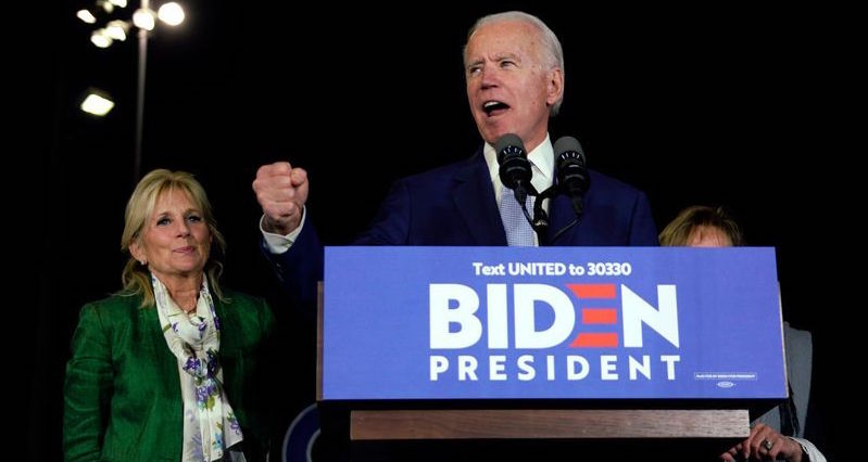 Joe Biden, aspirante demócrata a la Presidencia de EEUU.