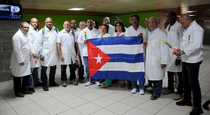 Brigada médica cubana.