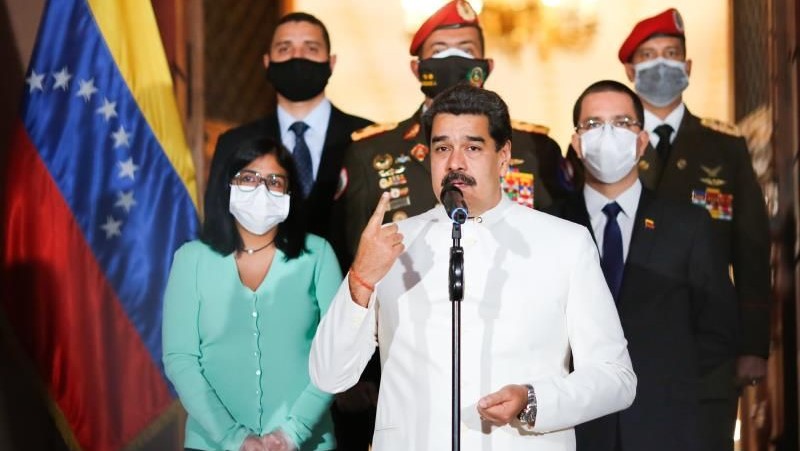 Maduro durante una intervención pública.