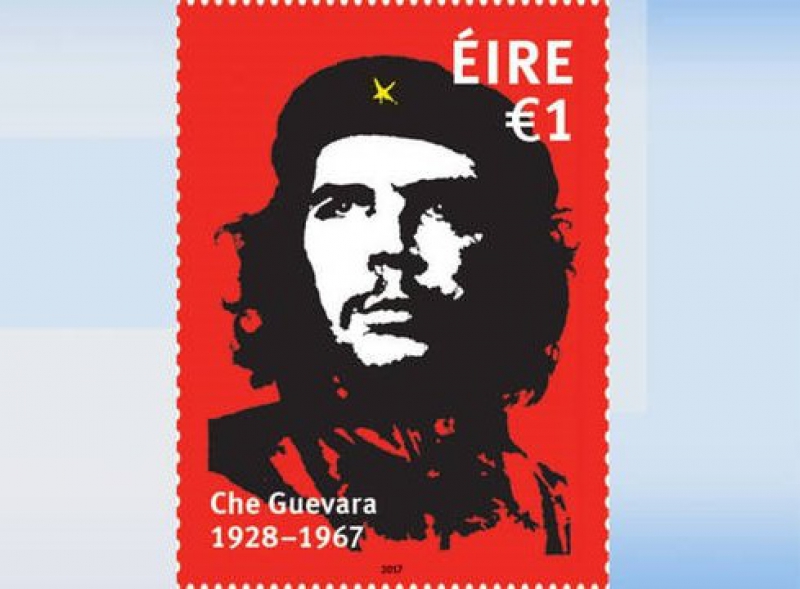 Sello conmemorativo del Che Guevara de Irlanda. 