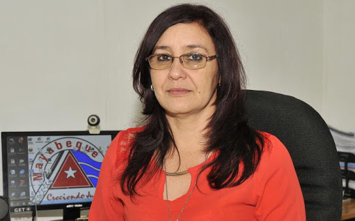 La gobernadora de Mayabeque, Tamara Valido Benítez.