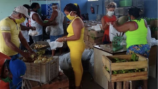 Un mercado agropecuario en Santiago de Cuba.