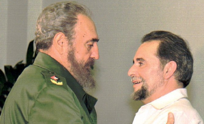 Fidel Castro y Julio Anguita.
