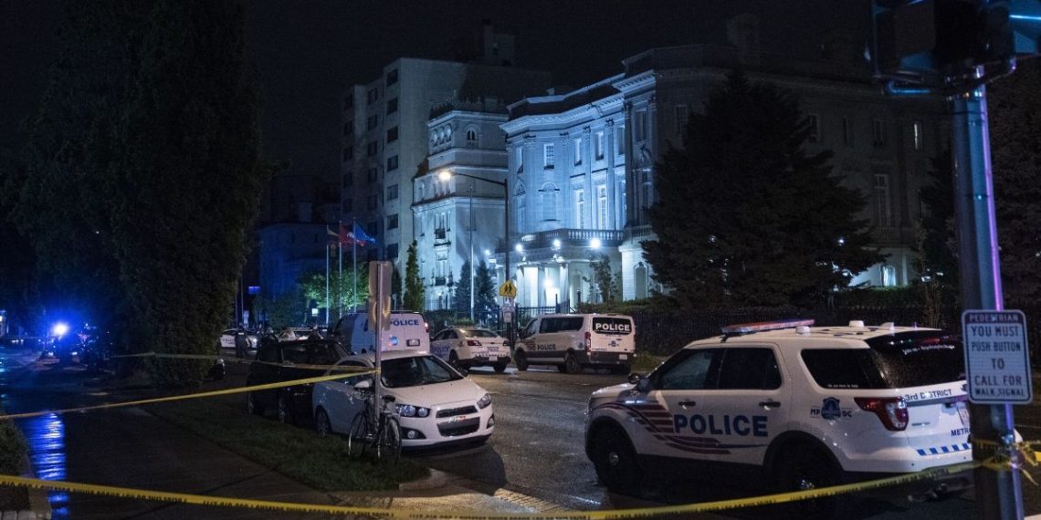 Operación policial contra el atentado a la embajada cubana en Washington.