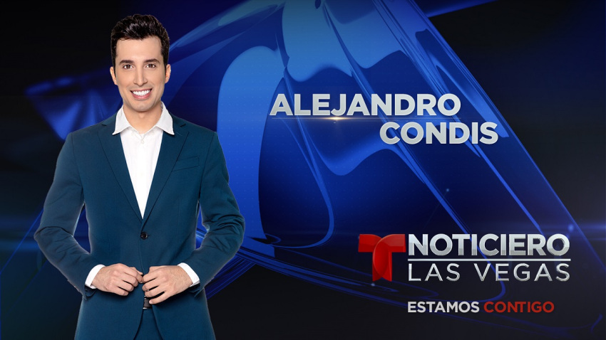 Alejandro Condis en Noticiero Telemundo Las Vegas.
