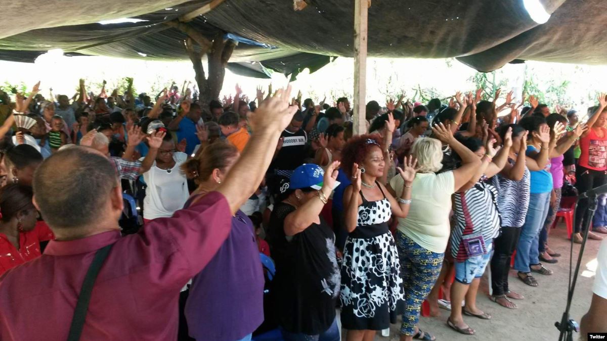 Culto religioso en Cuba.