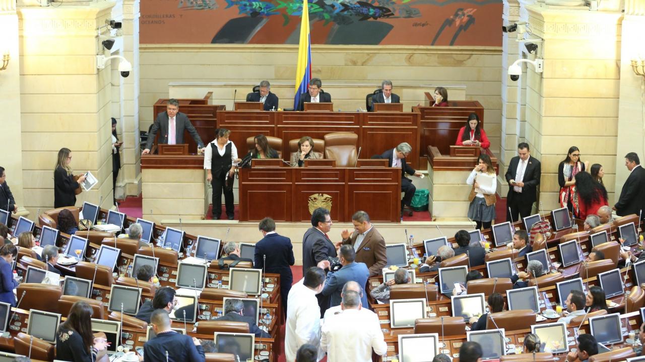 Sesión del Senado de Colombia.