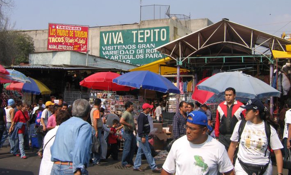Tepito, the street market quarter where Cuban doctors go to shop.
