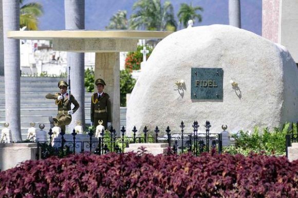 La tumba de Fidel Castro en Santa Ifigenia.