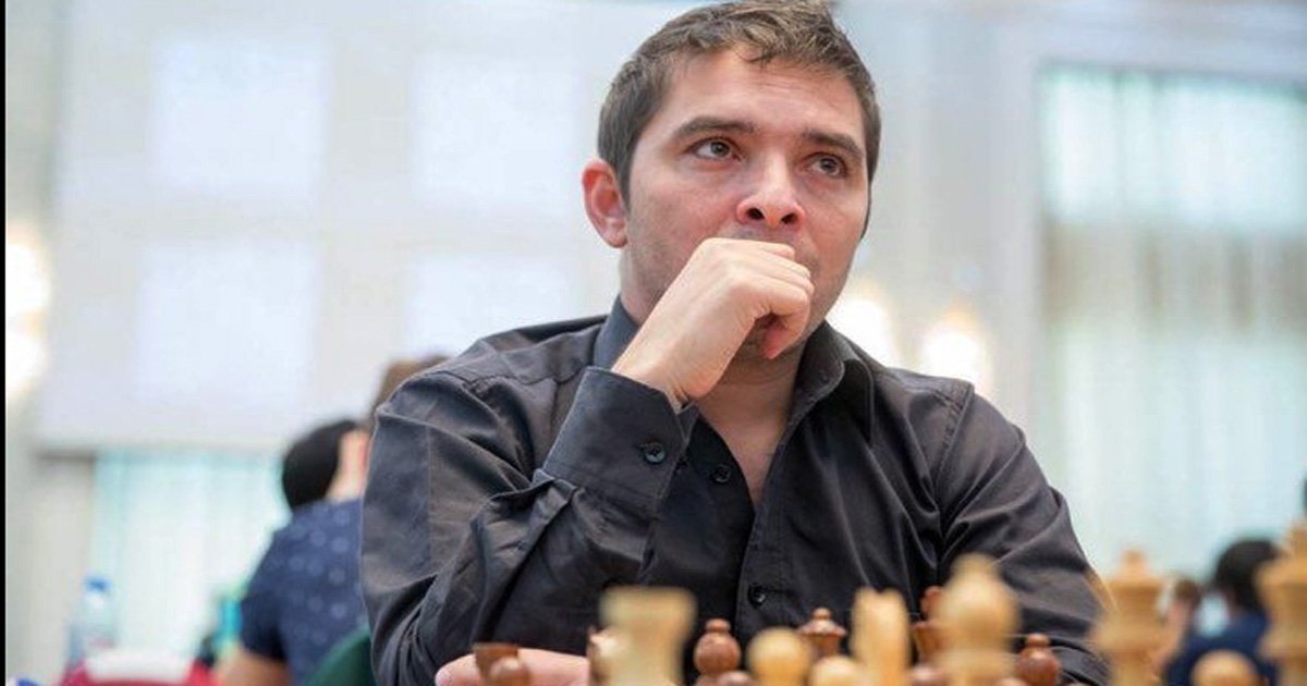 Lázaro Bruzón durante una partida de ajedrez.