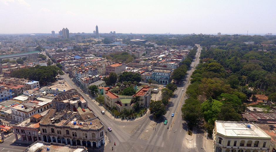 Calles de La Habana en tiempos de pandemia.