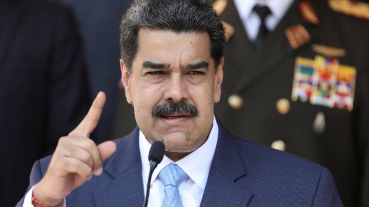 Nicolás Maduro durante una comparecencia pública.