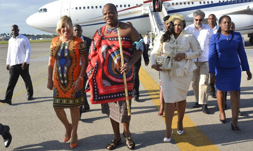 El rey de Esuatini, Mswati III, durante su visita a Cuba. 