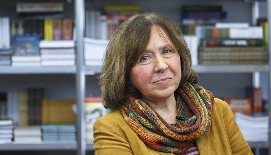 La escritora bielorrusa Svetlana Alexiévich.