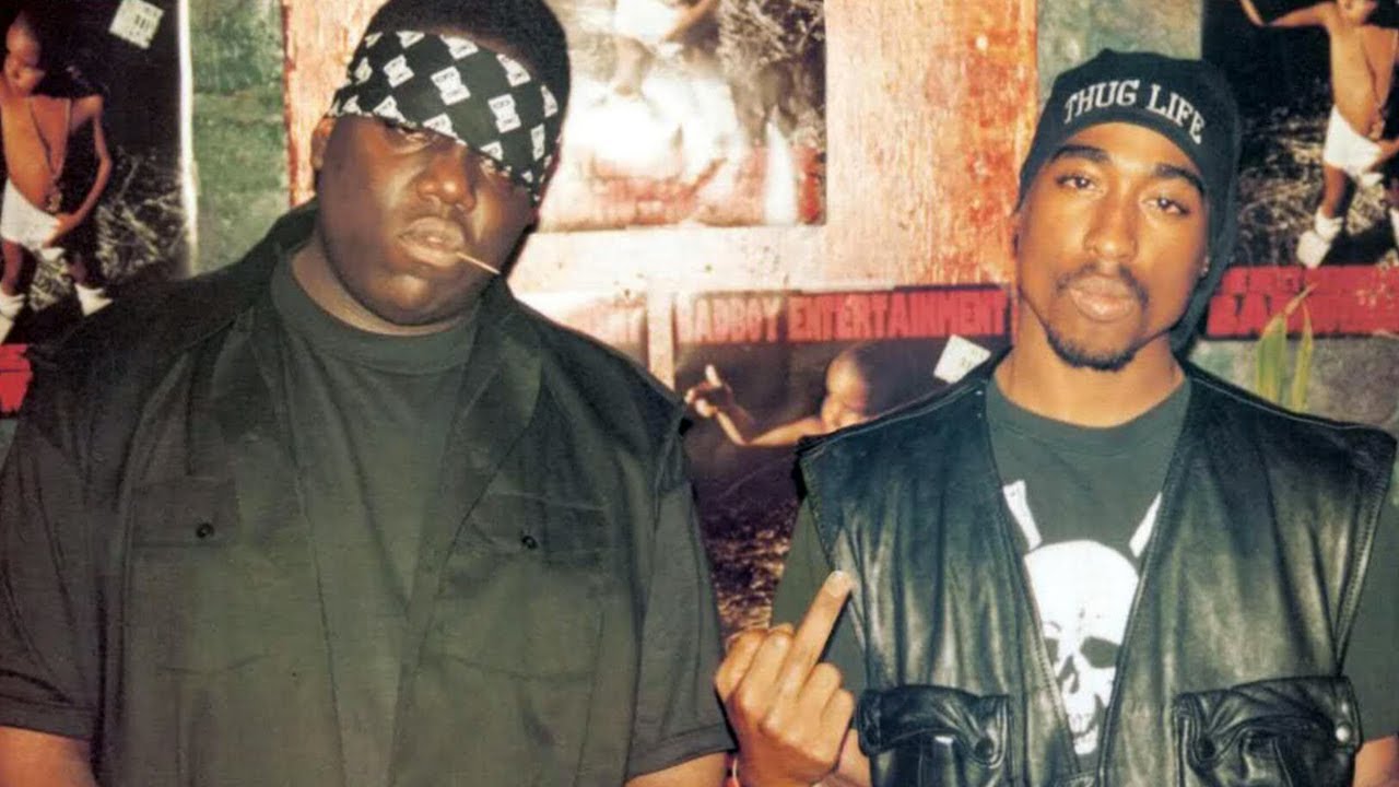 Tupac (D) y Biggie juntos.