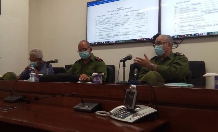 Reunión del Consejo de Defensa Provincial de La Habana.