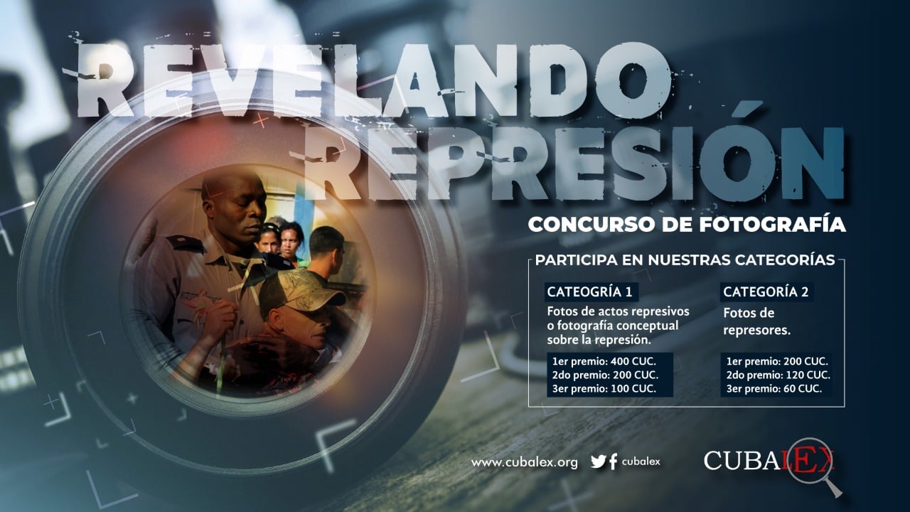 Cartel del concurso fotográfico 'Revelando Represión'.