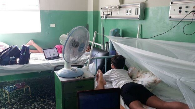 Hospital infantil cubano con pacientes con dengue.