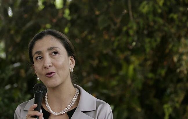 La exrehén de la guerrilla de las FARC Ingrid Betancourt.