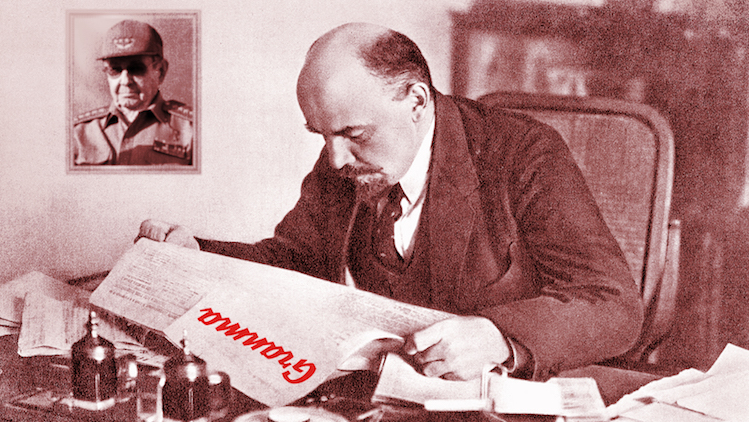 Lenin, lector de 'Granma'. 