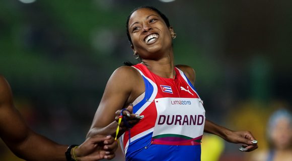 La atleta cubana Omara Durand.