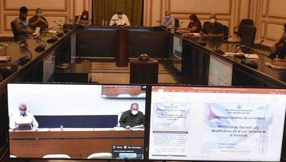 Reunión virtual del Consejo de Estado.