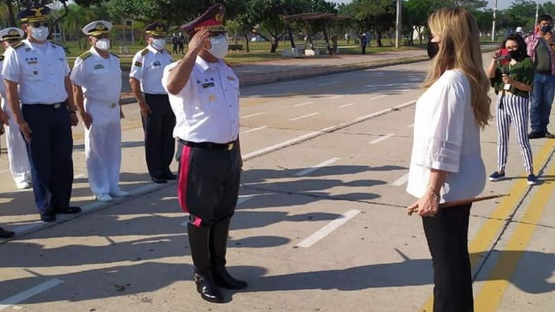 La presidenta Jeanine Áñez protagonizó el homenaje a los soldados bolivianos que acabaron con el Che Guevara..