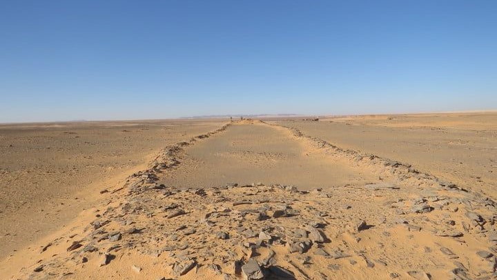 Área donde se encontraron las huellas fósiles.