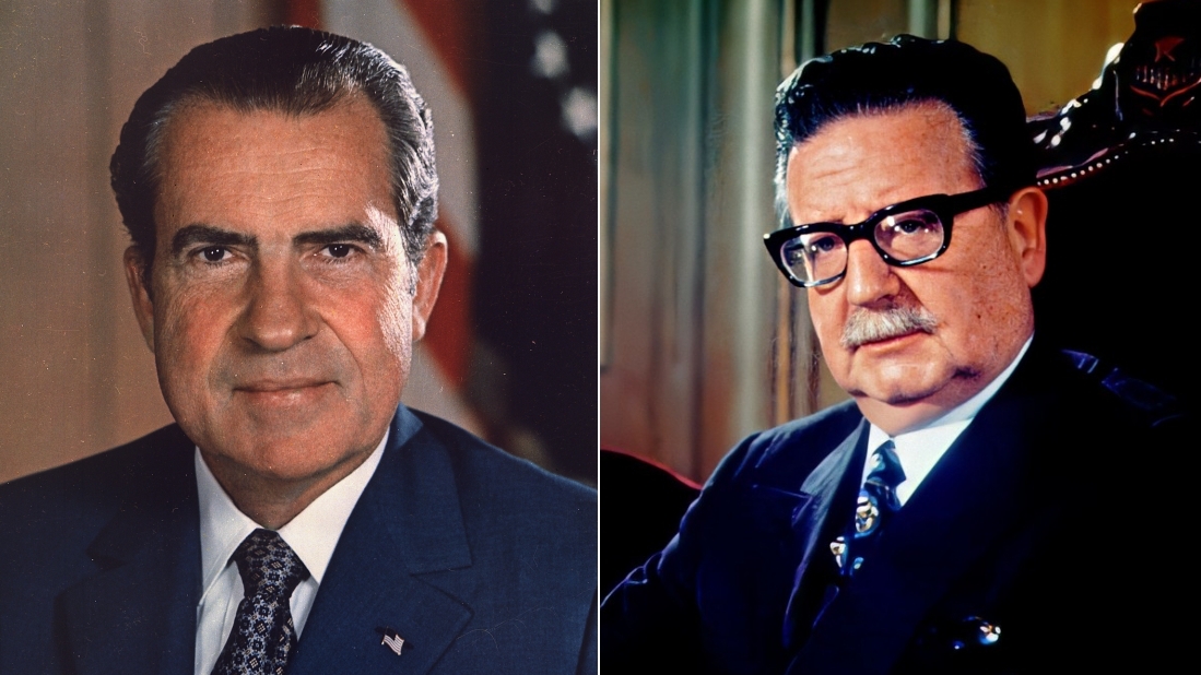 Richard Nixon y Salvador Allende. 
