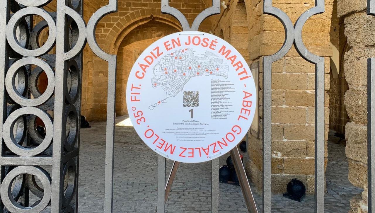 Puerta de Tierra, primer punto del itinerario de 'Cádiz en José Martí'.