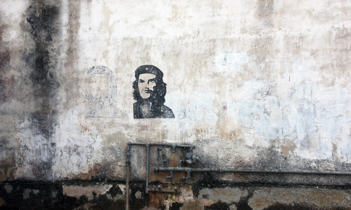 Grafiti del 'Che' Guevara en La Habana.