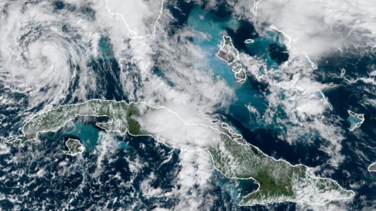 Tormenta tropical Eta sobre el Golfo de México y Cuba. 