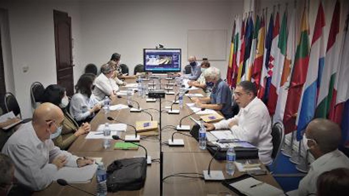 Reunión virtual del Gobierno cubano y la UE.